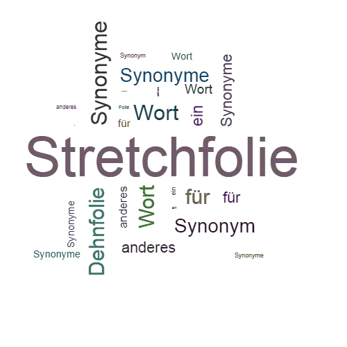 Ein anderes Wort für Stretchfolie - Synonym Stretchfolie