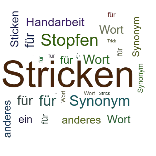 Ein anderes Wort für Stricken - Synonym Stricken