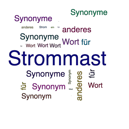 Ein anderes Wort für Strommast - Synonym Strommast