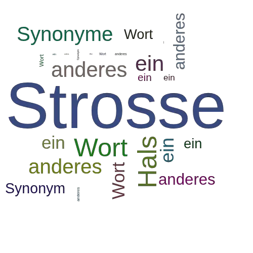 Ein anderes Wort für Strosse - Synonym Strosse