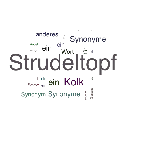 Ein anderes Wort für Strudeltopf - Synonym Strudeltopf