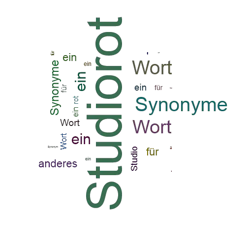 Ein anderes Wort für Studiorot - Synonym Studiorot