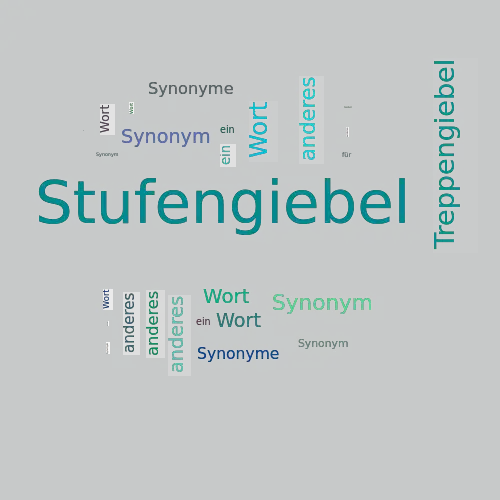 Ein anderes Wort für Stufengiebel - Synonym Stufengiebel