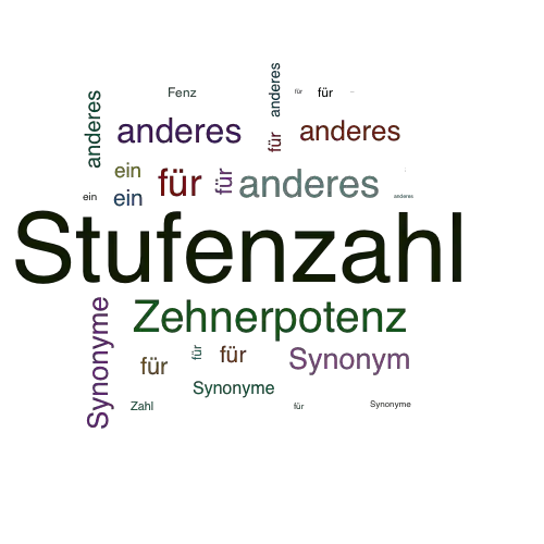 Ein anderes Wort für Stufenzahl - Synonym Stufenzahl