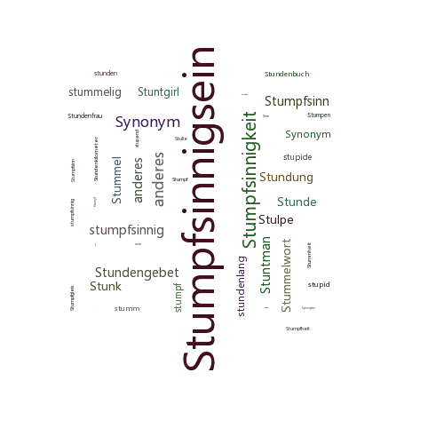 Ein anderes Wort für Stumpfsinnigsein - Synonym Stumpfsinnigsein