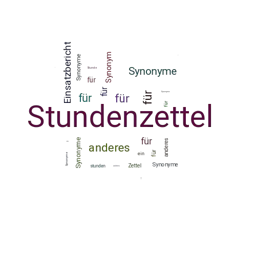 Ein anderes Wort für Stundenzettel - Synonym Stundenzettel