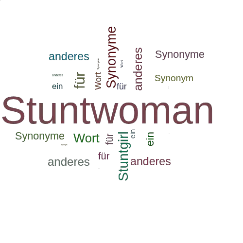 Ein anderes Wort für Stuntwoman - Synonym Stuntwoman
