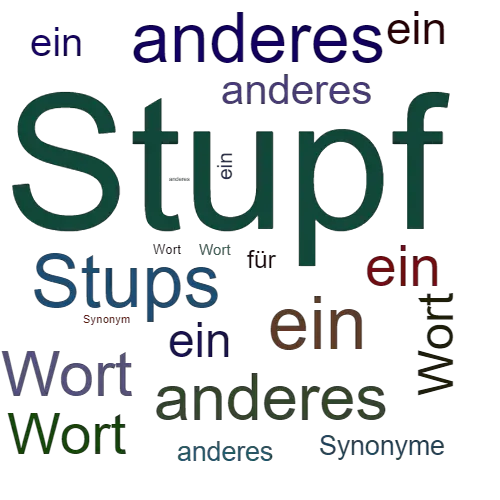 Ein anderes Wort für Stupf - Synonym Stupf