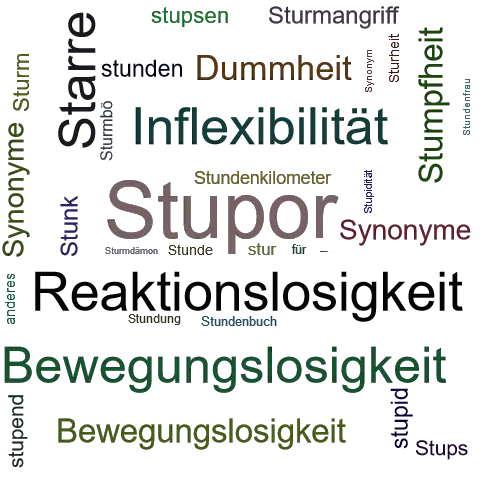 Ein anderes Wort für Stupor - Synonym Stupor