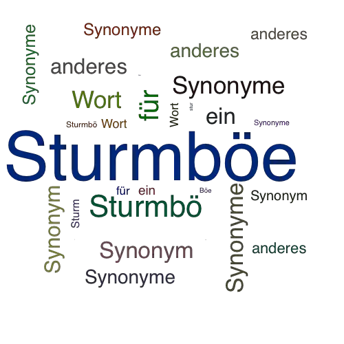 Ein anderes Wort für Sturmböe - Synonym Sturmböe