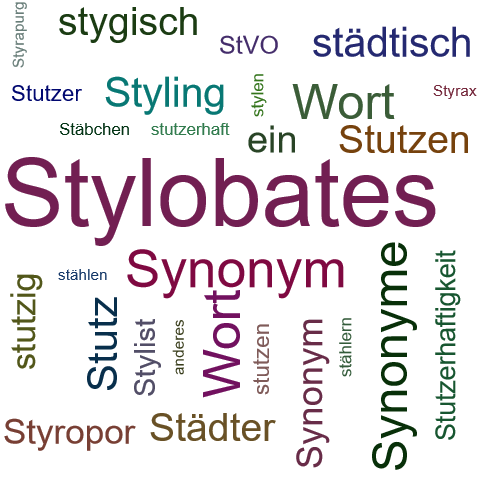 Ein anderes Wort für Stylobat - Synonym Stylobat