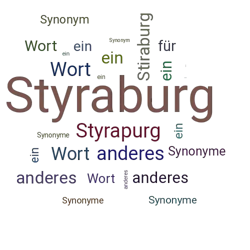 Ein anderes Wort für Styraburg - Synonym Styraburg