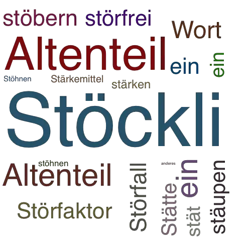 Ein anderes Wort für Stöckli - Synonym Stöckli