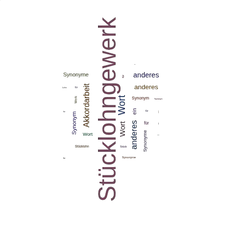 Ein anderes Wort für Stücklohngewerk - Synonym Stücklohngewerk