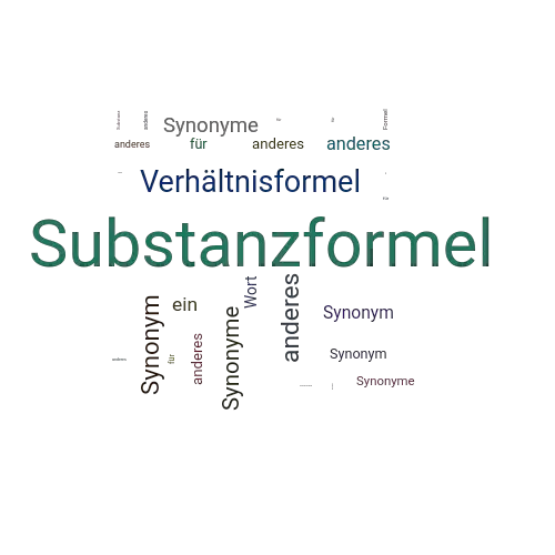 Ein anderes Wort für Substanzformel - Synonym Substanzformel