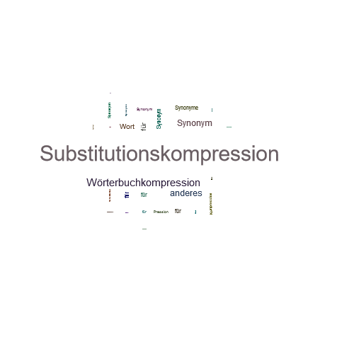 Ein anderes Wort für Substitutionskompression - Synonym Substitutionskompression