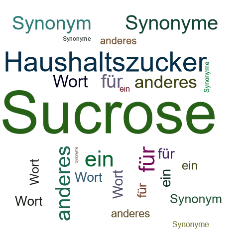 Ein anderes Wort für Sucrose - Synonym Sucrose