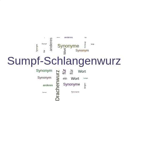 Ein anderes Wort für Sumpf-Schlangenwurz - Synonym Sumpf-Schlangenwurz