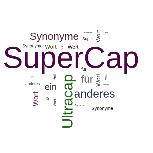 Ein anderes Wort für SuperCap - Synonym SuperCap
