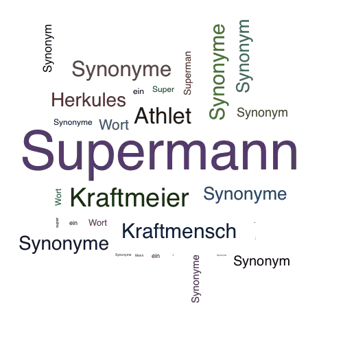 Ein anderes Wort für Supermann - Synonym Supermann