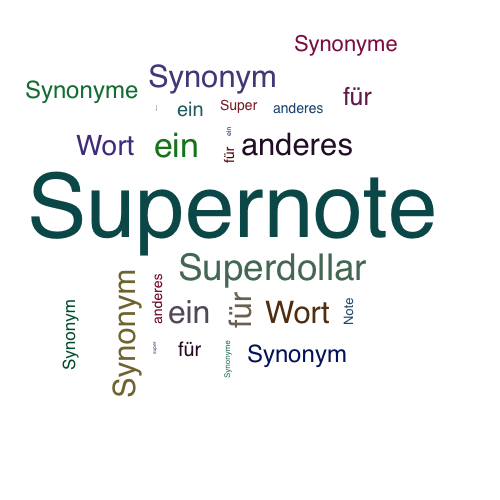 Ein anderes Wort für Supernote - Synonym Supernote