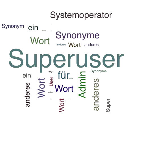 Ein anderes Wort für Superuser - Synonym Superuser