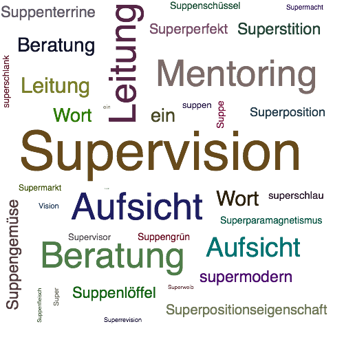 Ein anderes Wort für Supervision - Synonym Supervision