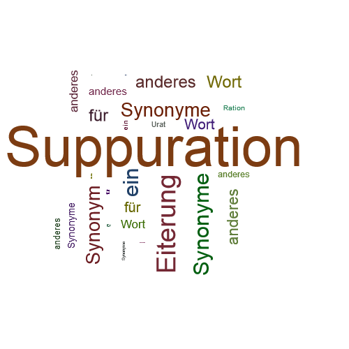 Ein anderes Wort für Suppuration - Synonym Suppuration