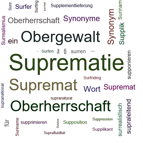Ein anderes Wort für Suprematie - Synonym Suprematie