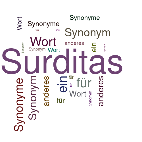 Ein anderes Wort für Surditas - Synonym Surditas