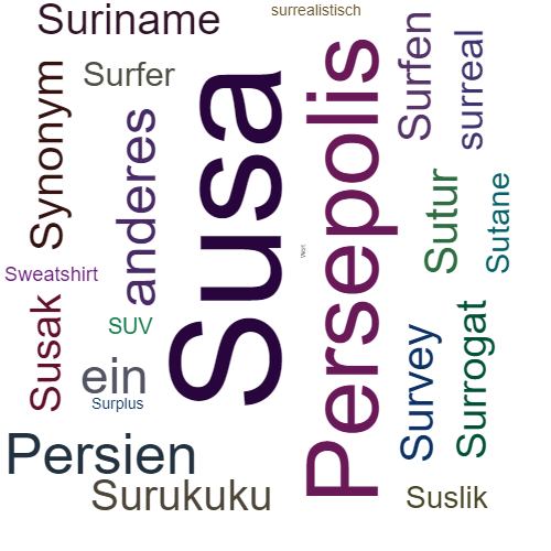 Ein anderes Wort für Susa - Synonym Susa