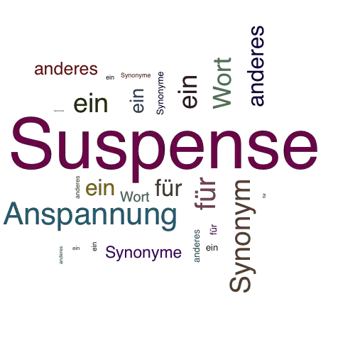 Ein anderes Wort für Suspense - Synonym Suspense