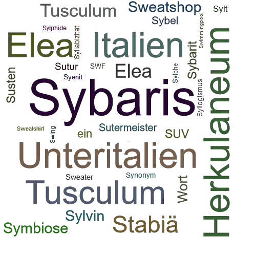 Ein anderes Wort für Sybaris - Synonym Sybaris