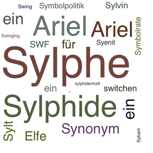Ein anderes Wort für Sylphe - Synonym Sylphe