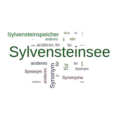 Ein anderes Wort für Sylvensteinsee - Synonym Sylvensteinsee