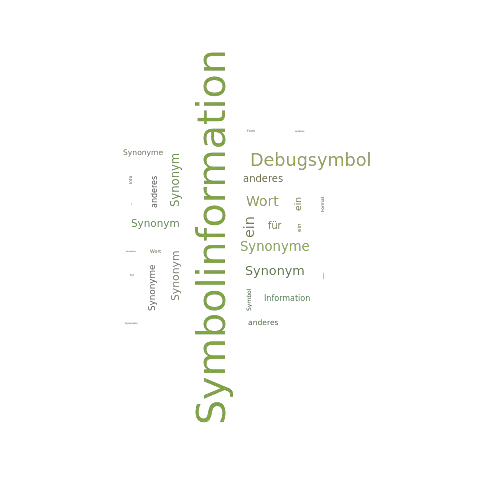 Ein anderes Wort für Symbolinformation - Synonym Symbolinformation