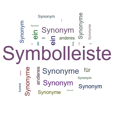 Ein anderes Wort für Symbolleiste - Synonym Symbolleiste