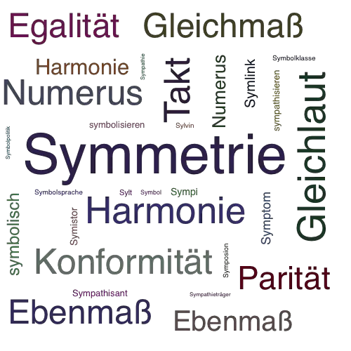 Ein anderes Wort für Symmetrie - Synonym Symmetrie