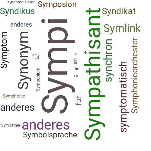 Ein anderes Wort für Sympi - Synonym Sympi