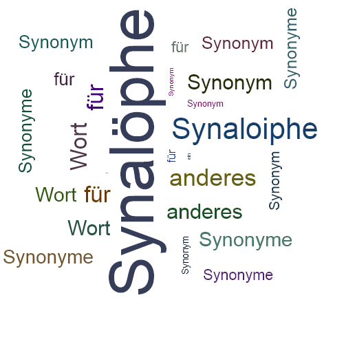 Ein anderes Wort für Synalöphe - Synonym Synalöphe