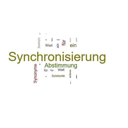 Ein anderes Wort für Synchronisierung - Synonym Synchronisierung