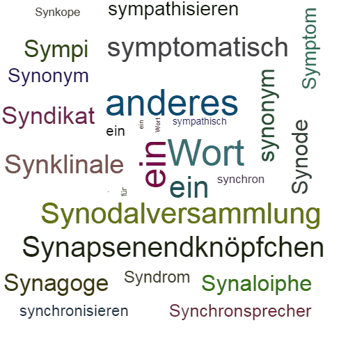 Ein anderes Wort für Synchronismus - Synonym Synchronismus