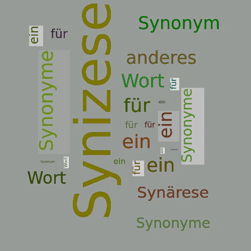 Ein anderes Wort für Synizese - Synonym Synizese