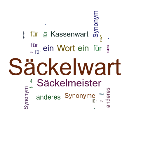 Ein anderes Wort für Säckelwart - Synonym Säckelwart
