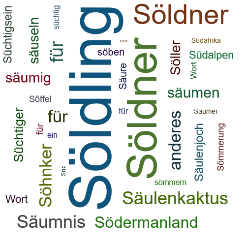 Ein anderes Wort für Söldling - Synonym Söldling