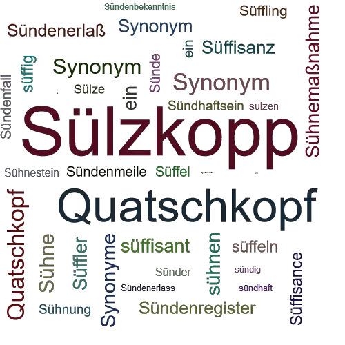 Ein anderes Wort für Sülzkopp - Synonym Sülzkopp