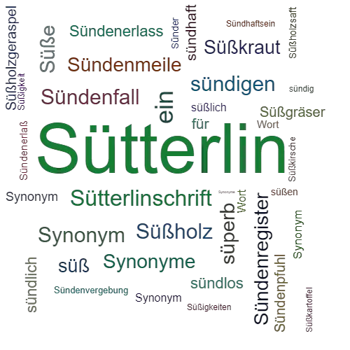 Ein anderes Wort für Sütterlin - Synonym Sütterlin