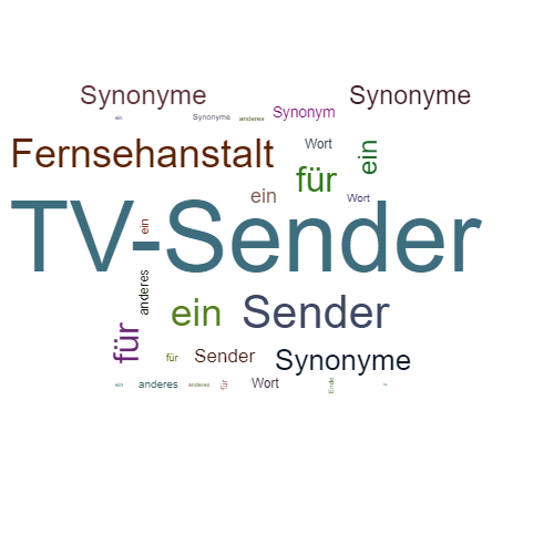 Ein anderes Wort für TV-Sender - Synonym TV-Sender