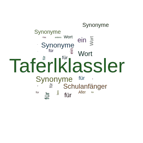 Ein anderes Wort für Taferlklassler - Synonym Taferlklassler