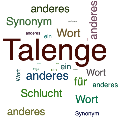 Ein anderes Wort für Talenge - Synonym Talenge